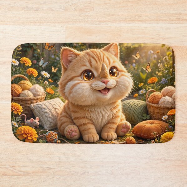 Item preview, The Little Rhino-Kitten’s Garden Adventure — A Tiny Horn, a Big Heart, and a Sunny Afternoon designed and sold by TreatLLC.