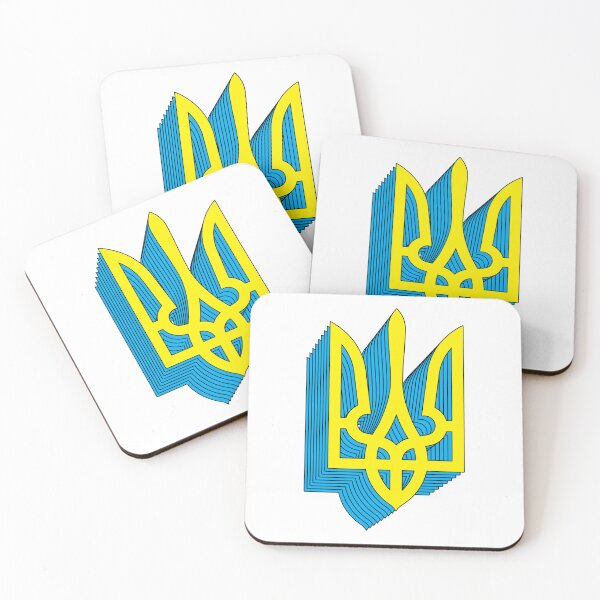 Item preview, Ukraine Tryzub Yellow designed and sold by Lapky Shop.