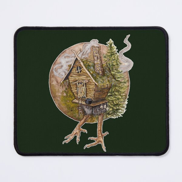 Item preview, Baba Yaga Hut Chicken Legs Gothic Slavic Folklore designed and sold by esmavart.