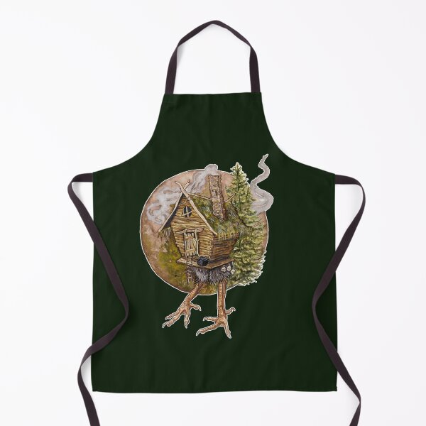 Item preview, Baba Yaga Hut Chicken Legs Gothic Slavic Folklore designed and sold by esmavart.