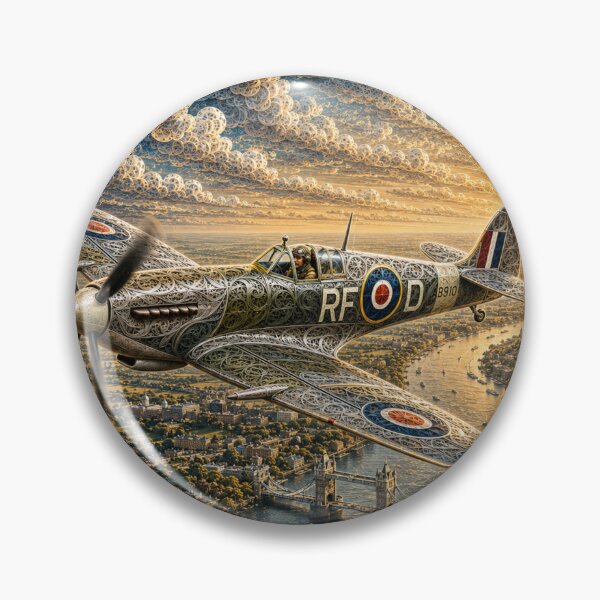 Item preview, Guardians of the Sky –Spitfire   Framed Aviation Wall Art designed and sold by 1Vision Design.