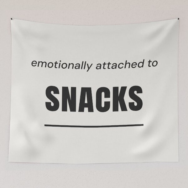 Item preview, Funny Snack Lover Typography Art designed and sold by Moodprint5.