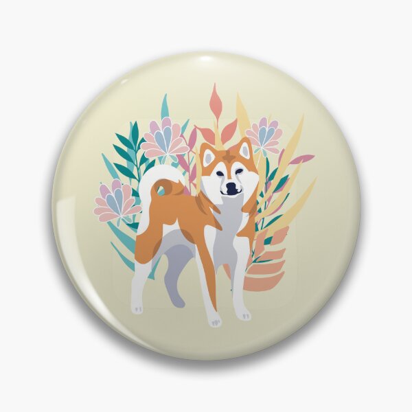Item preview, Floral Shiba Inu Dog designed and sold by IvysCreativityHouse.