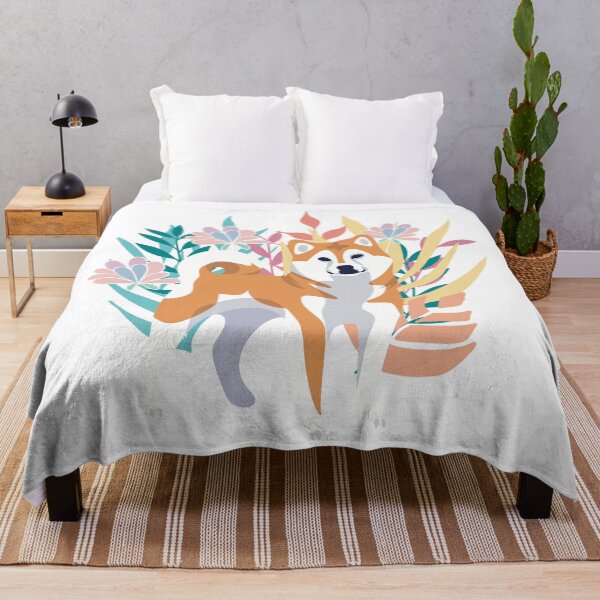 Item preview, Floral Shiba Inu Dog designed and sold by IvysCreativityHouse.