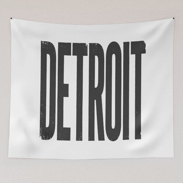 Item preview, DETROIT in Black Grungy Letters designed and sold by StudioDestruct.