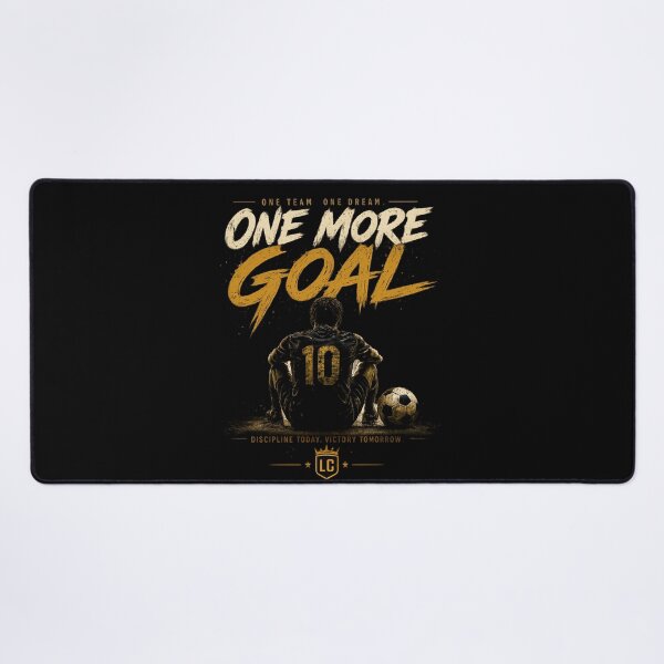 Item preview, Title: One More Goal Football Motivational T-Shirt designed and sold by LegendCourt.