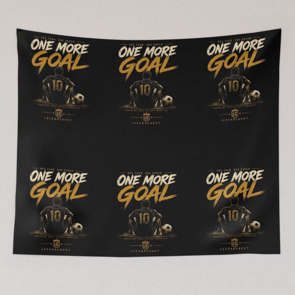 Item preview, Title: One More Goal Football Motivational T-Shirt designed and sold by LegendCourt.