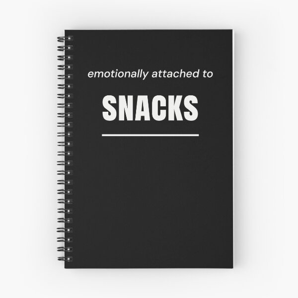 Item preview, Emotionally Attached To Snacks Quote designed and sold by Moodprint5.