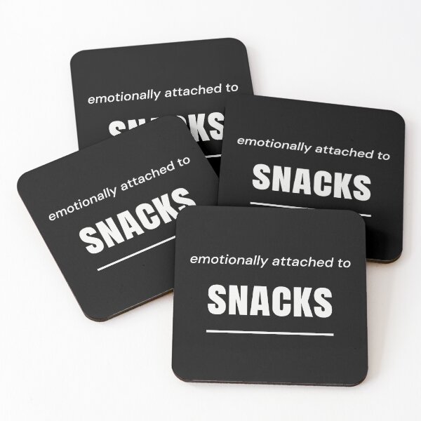 Item preview, Emotionally Attached To Snacks Quote designed and sold by Moodprint5.
