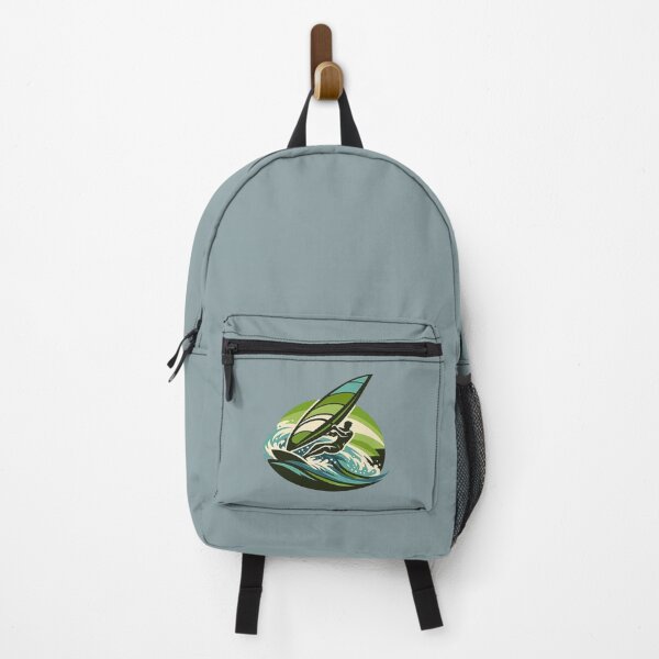 Item preview, Tropical Wave Windsurfer | Green Ocean Vector Art designed and sold by SilentPowerArt.