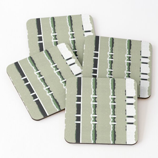 Item preview, Glitched green stripped pattern designed and sold by Kaygeeprints.