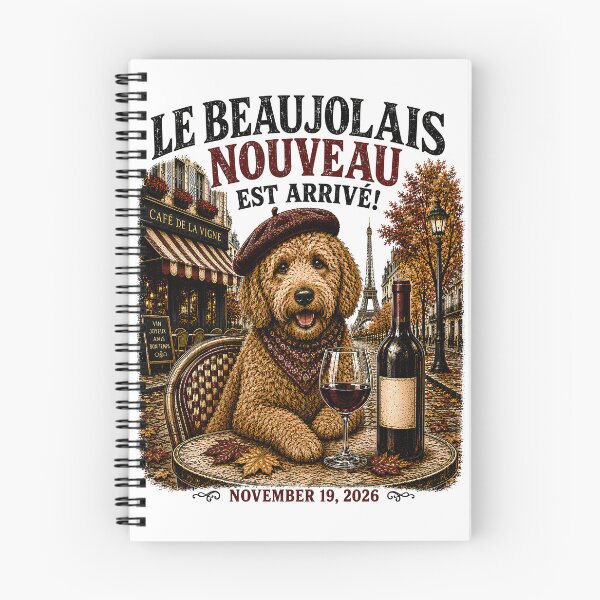Item preview, Vintage Doodle Dog New French Wine Meme designed and sold by MimsTees.
