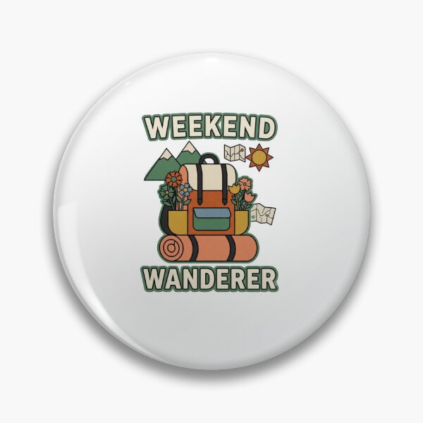 Item preview, Weekend Wanderer Folk Hiking Backpack designed and sold by GoofyShopp.