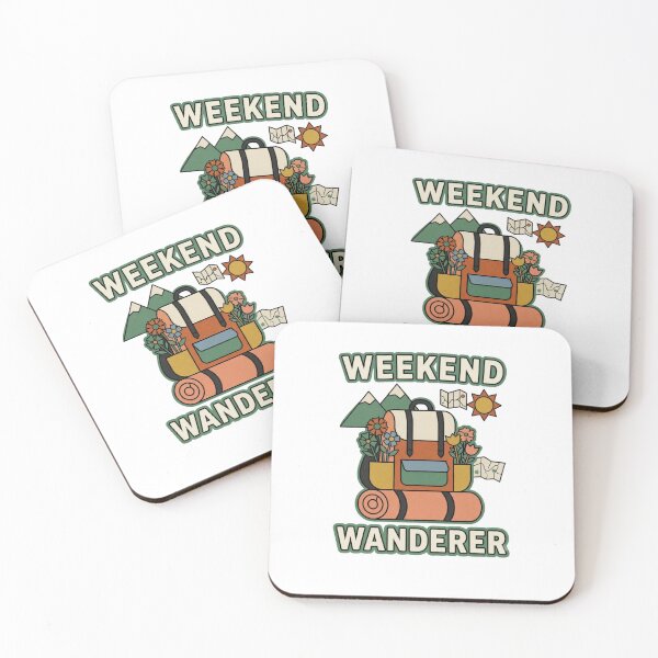 Item preview, Weekend Wanderer Folk Hiking Backpack designed and sold by GoofyShopp.