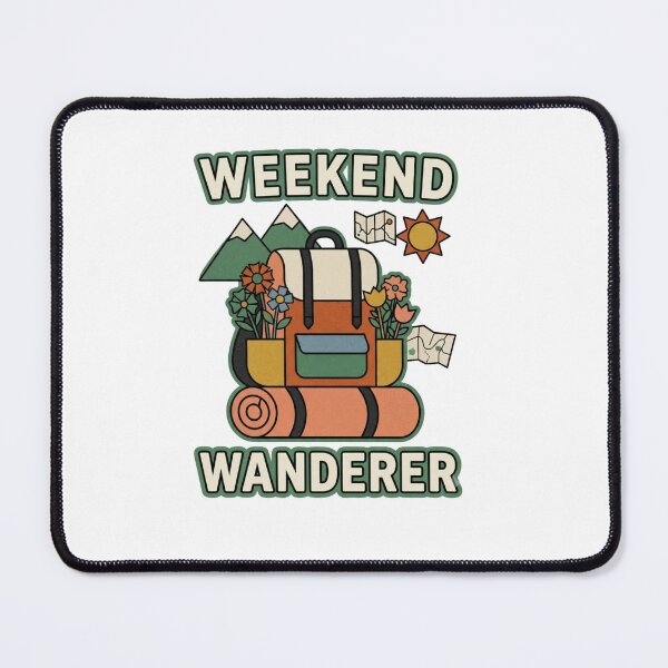 Item preview, Weekend Wanderer Folk Hiking Backpack designed and sold by GoofyShopp.