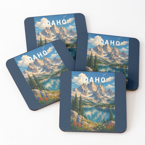 Item preview, Idaho Illustration Travel Art Vintage designed and sold by KrisSidDesigns.