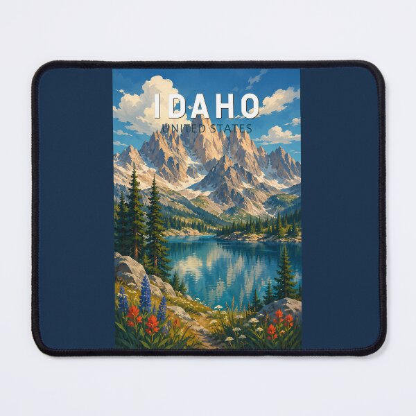 Item preview, Idaho Illustration Travel Art Vintage designed and sold by KrisSidDesigns.