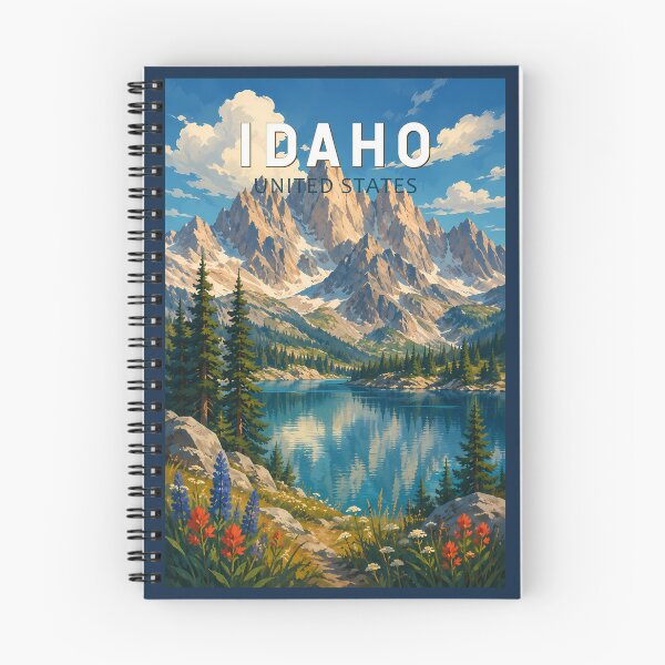 Item preview, Idaho Illustration Travel Art Vintage designed and sold by KrisSidDesigns.