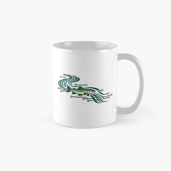 Item preview, Cyber Trout - Circuit Board River Fishing Design designed and sold by teemix.