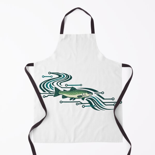 Item preview, Cyber Trout - Circuit Board River Fishing Design designed and sold by teemix.