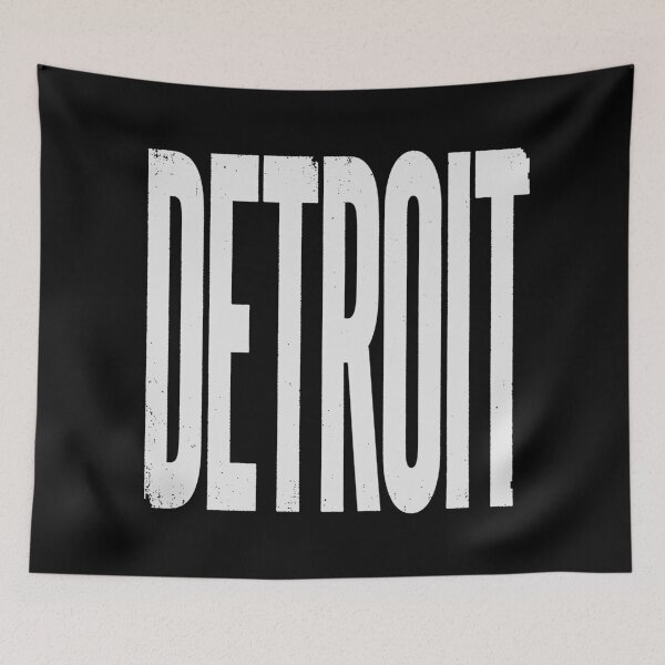 Item preview, DETROIT in White Grungy Letters designed and sold by StudioDestruct.