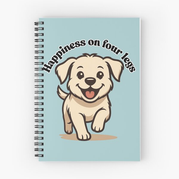 Item preview, Happiness on Four Legs -Cute Puppy Dog designed and sold by OLYUS.