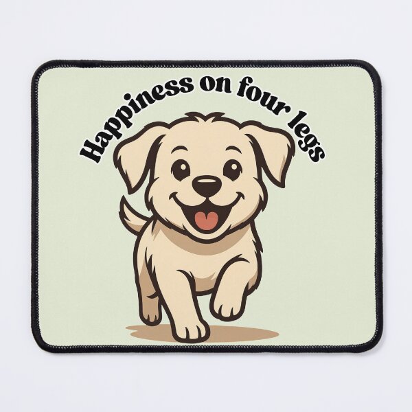 Item preview, Happiness on Four Legs -Cute Puppy Dog designed and sold by OLYUS.