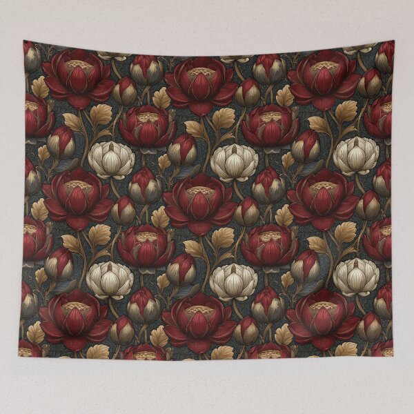 Item preview, Minimalistic Lotus Flower  - Flower Bouquet Pattern - Gifts For Women designed and sold by RoyalStarsPatts.