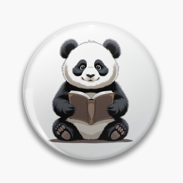 Item preview, Cute Panda Reading a Book designed and sold by Panda Merch Art.