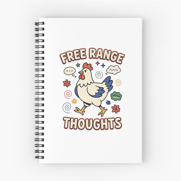 Item preview, Free Range Thoughts Folk Chicken designed and sold by GoofyShopp.