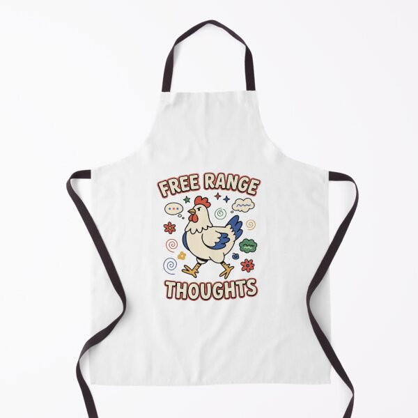 Item preview, Free Range Thoughts Folk Chicken designed and sold by GoofyShopp.