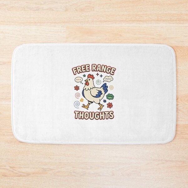 Item preview, Free Range Thoughts Folk Chicken designed and sold by GoofyShopp.