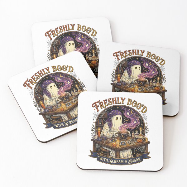 Item preview, Freshly Boo'd With Scream & Sugar - Fortune Teller Witch Ghost designed and sold by BumbleBloom7.