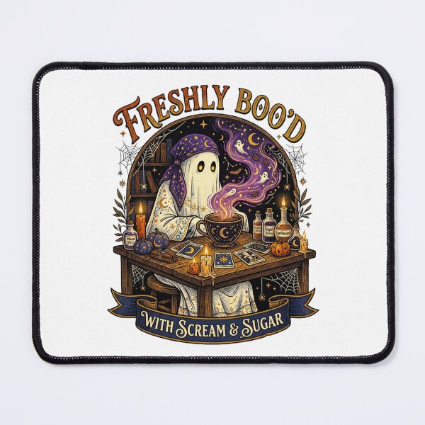 Item preview, Freshly Boo'd With Scream & Sugar - Fortune Teller Witch Ghost designed and sold by BumbleBloom7.