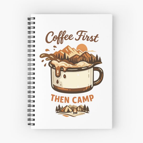 Item preview, Coffee First Then Camp Funny Camping Coffee Lover designed and sold by teemix.