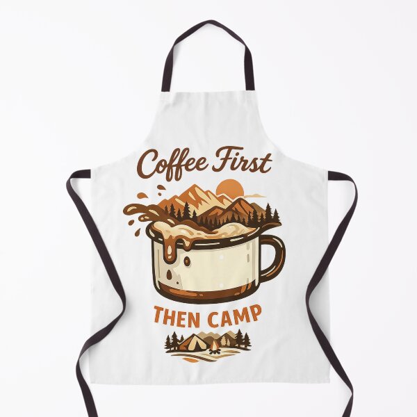 Item preview, Coffee First Then Camp Funny Camping Coffee Lover designed and sold by teemix.