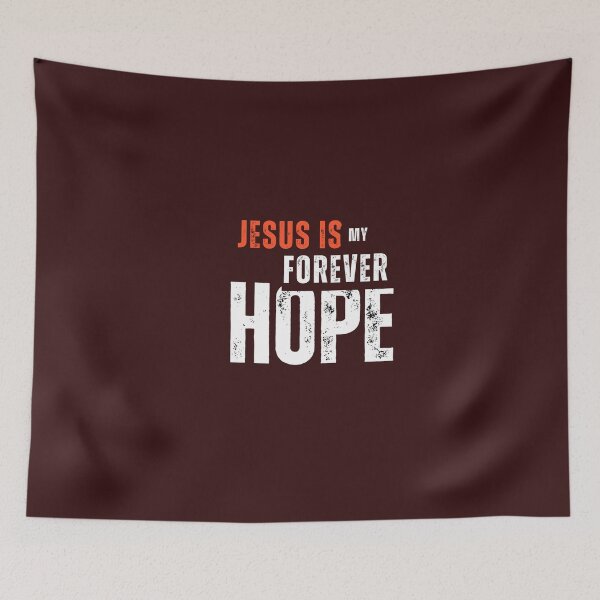 Item preview, Jesus Is My Forever Hope | Christian Faith Typography T-Shirt Design designed and sold by ruthstudio.