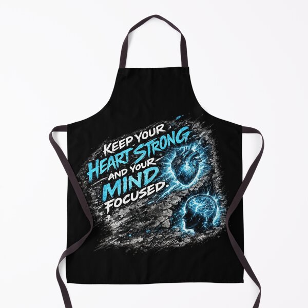Item preview, Keep Your Heart Strong and Your Mind Focused – Inspirational Typography Design designed and sold by ArtisticHeart21.
