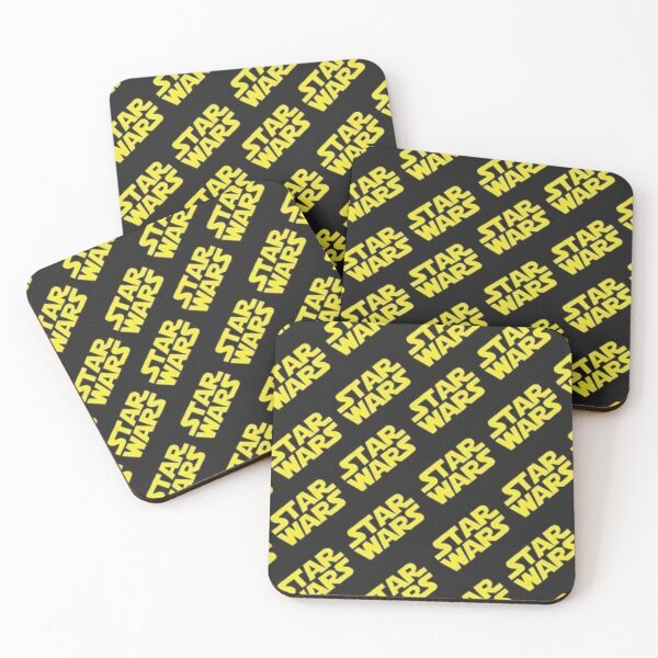 Item preview, Yellow Star Wars repeating typography pattern designed and sold by Raulovski.