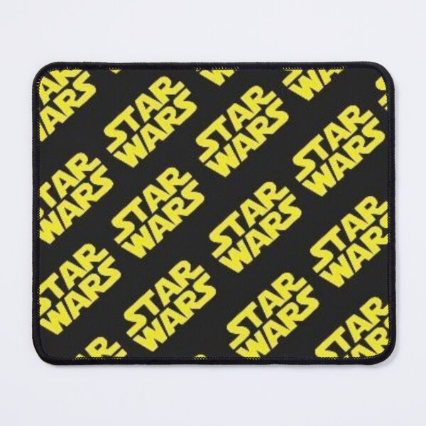 Item preview, Yellow Star Wars repeating typography pattern designed and sold by Raulovski.
