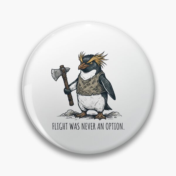 Item preview, Flight Was Never An Option Cool Macaroni Penguin Axe Meme designed and sold by raedattia.