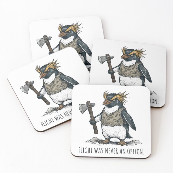 Item preview, Flight Was Never An Option Cool Macaroni Penguin Axe Meme designed and sold by raedattia.