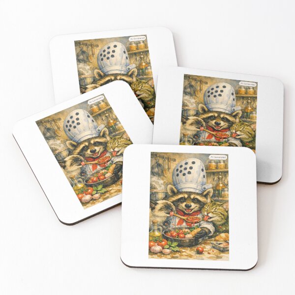 Item preview, Chef Racoo with Robert and Meeko designed and sold by RobertAndMeeko.