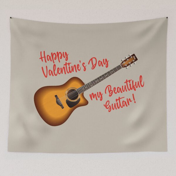 Item preview, Valentine's Day my beautiful Guitar designed and sold by elcarnero.