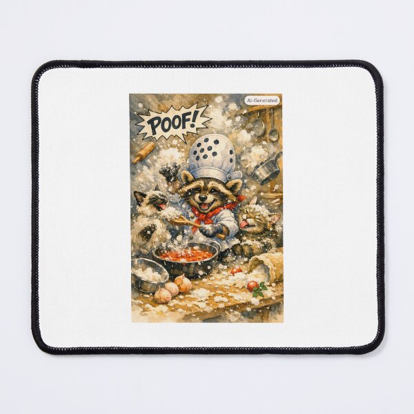 Item preview, Chef Racoo with Robert and Meeko designed and sold by RobertAndMeeko.