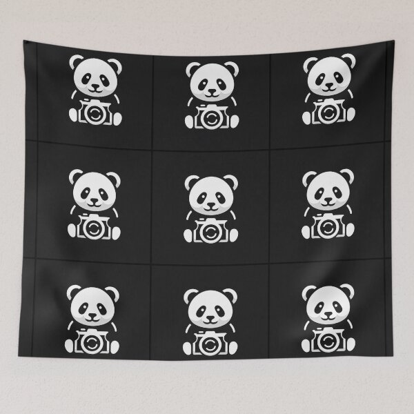 Item preview, Panda Photographer B&W designed and sold by ArtsyRexy.