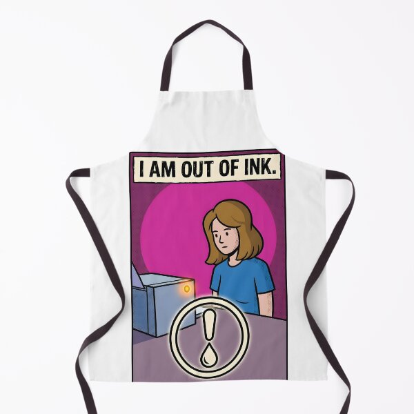 Item preview, I Am Out Of Ink Modern Graphic Comic Poster designed and sold by DuckOddity.