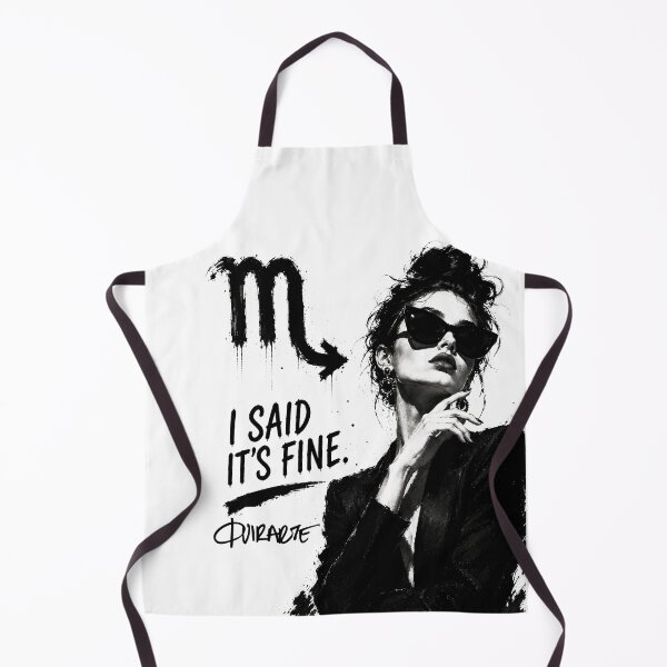 Item preview, Scorpio Zodiac Sign I Said Its Fine Ink Fashion Art designed and sold by ferquirarte.