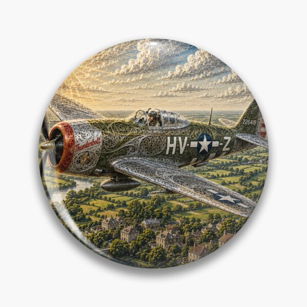 Item preview,  Guardians of the Sky –P-47 Thunderbolt    Framed Aviation Wall Art designed and sold by 1Vision Design.
