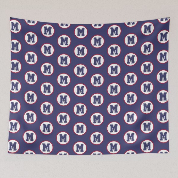 Item preview, Alphabet Letter M Circle US Colors designed and sold by Jeallan Designs.